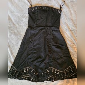White House Black Market Black Lace Mini Dress